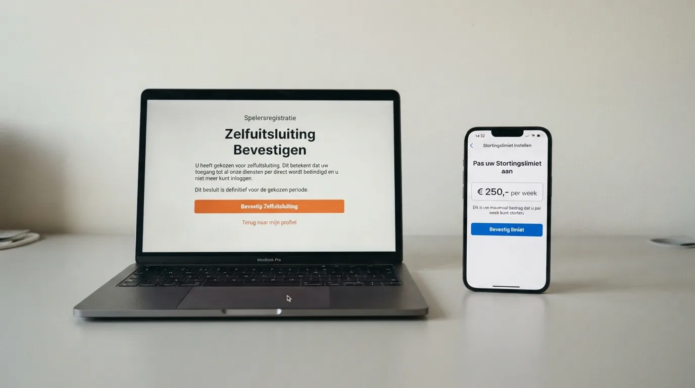 Document met een Ksa-vergunning naast een scherm van het Cruks-register