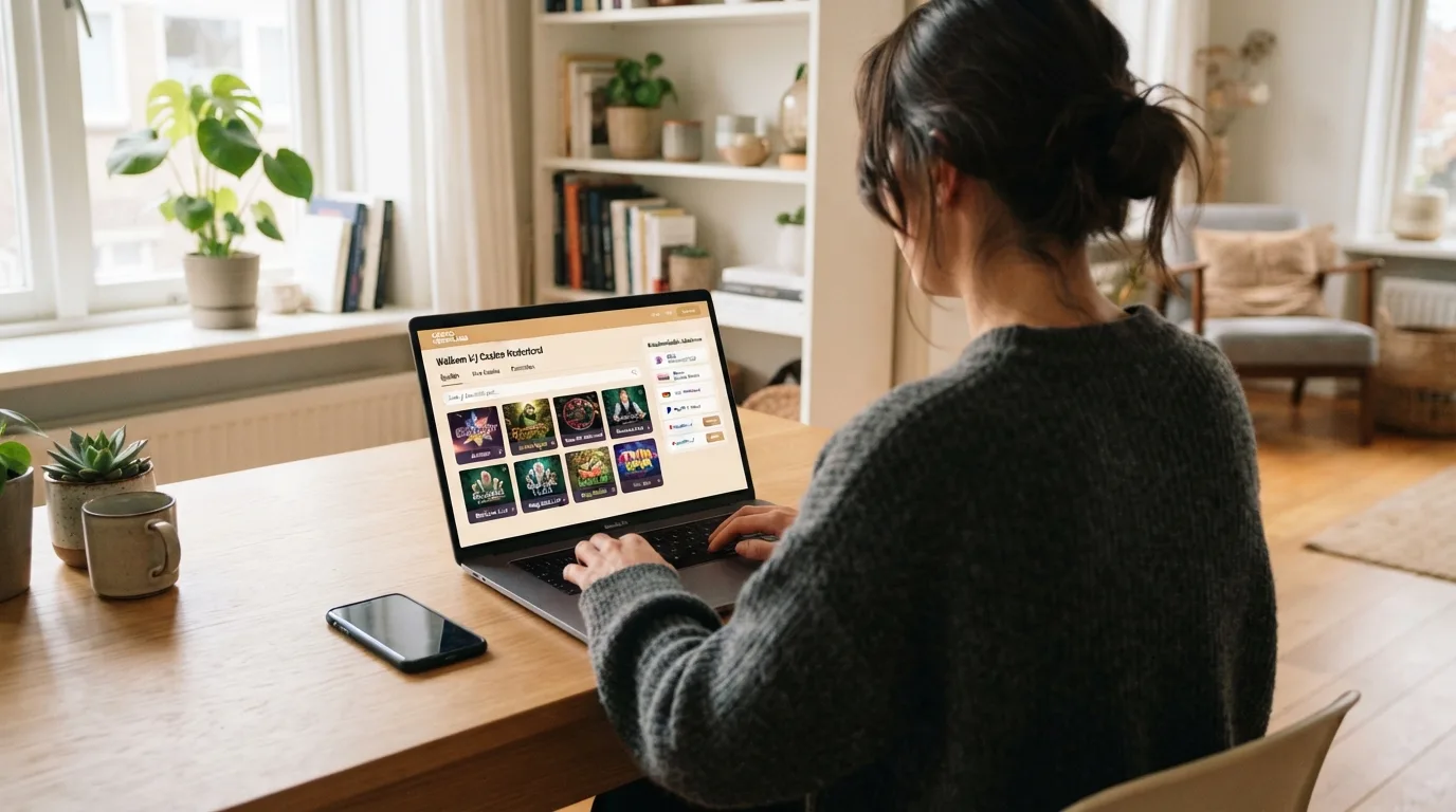 Logo's van Nederlandse online casino's met Ksa-vergunning naast de betaallogo's van iDEAL, Trustly en PayPal op een rijtje