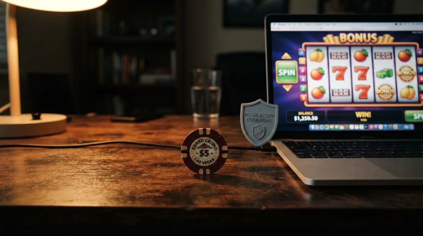 Een overzichtstabel met casino-logo's, licenties en bonusbedragen