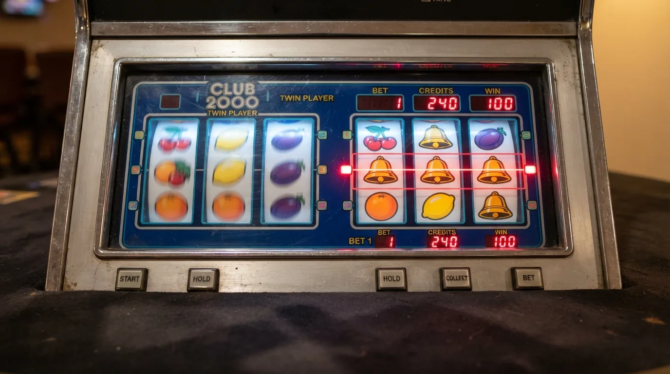 Twee naast elkaar geplaatste speelvelden van de Club 2000 Twin Player