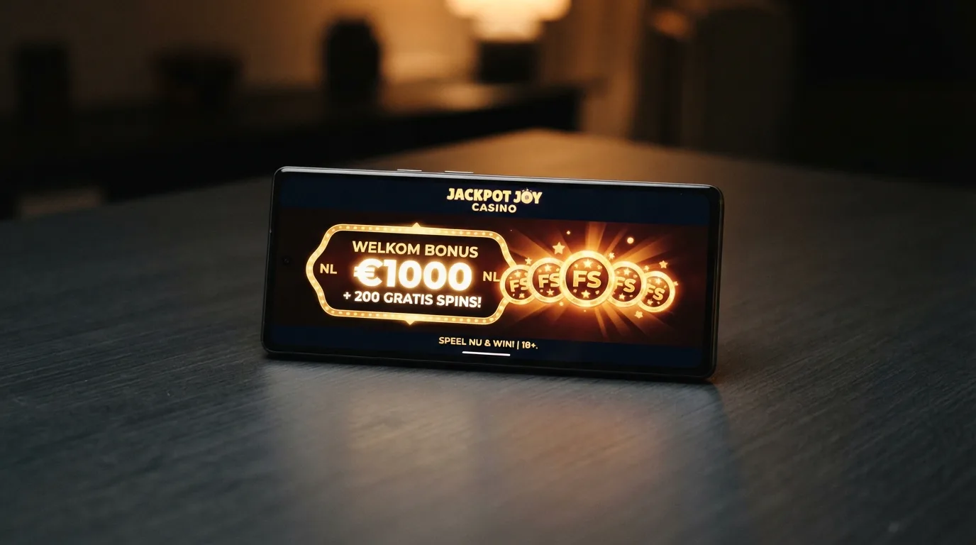 Welkomstbonus met free spins zichtbaar in een casino-app